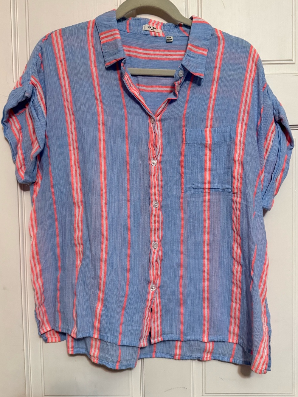 dylan Striped Casual Button-Down Shirt- NWOT